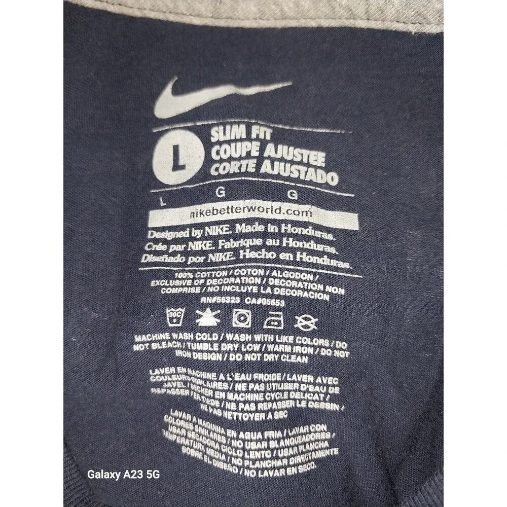 THE NIKE TEE NFL SEATTLE SEAHAWKS WILSON #3 T-SHIRT L Women's Super Bowl XLIX